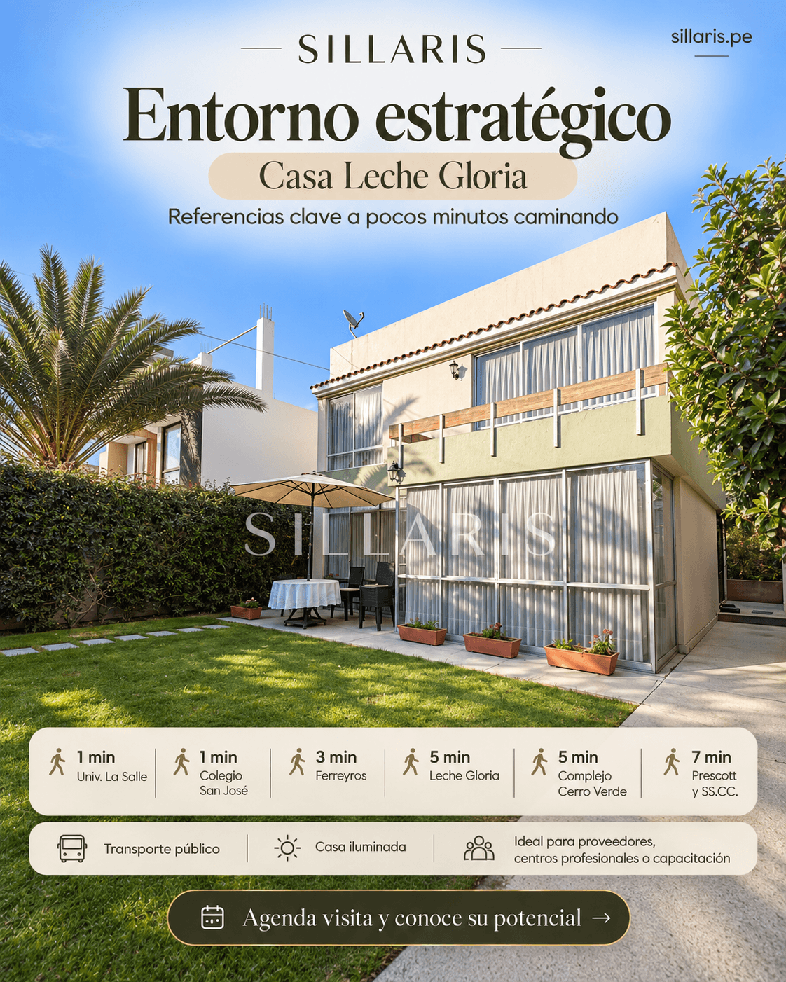 Casa en alquiler cerca a Leche Gloria y Colegio Prescott